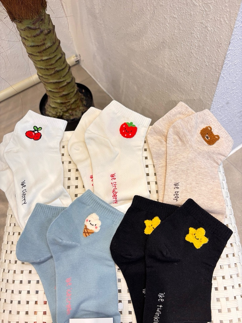 CACTUS-Q韓國代購女裝新款熱賣推薦26春夏休閑人氣職業襪子CACTUS十雙起/可混搭襪子