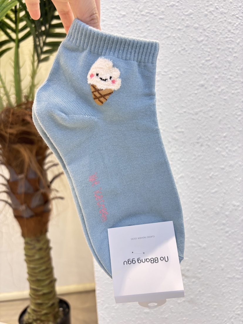 CACTUS-Q韓國代購女裝新款熱賣推薦26春夏休閑人氣職業襪子CACTUS十雙起/可混搭襪子圖色4