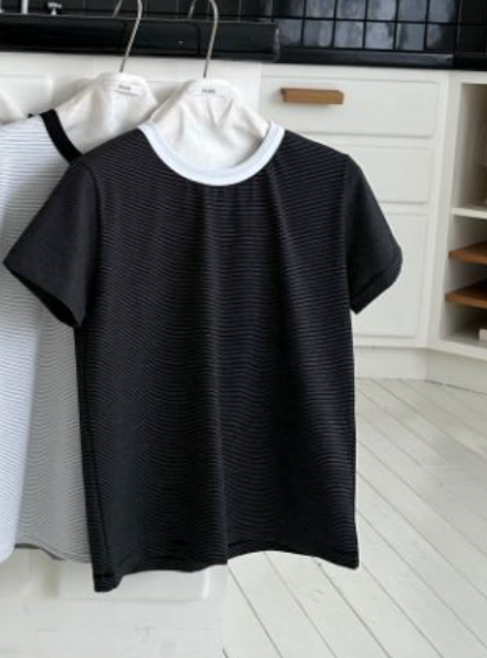 MARE東大門實拍女士新款26春夏人氣職業休閑時尚T恤修身條紋MARET恤圖色5