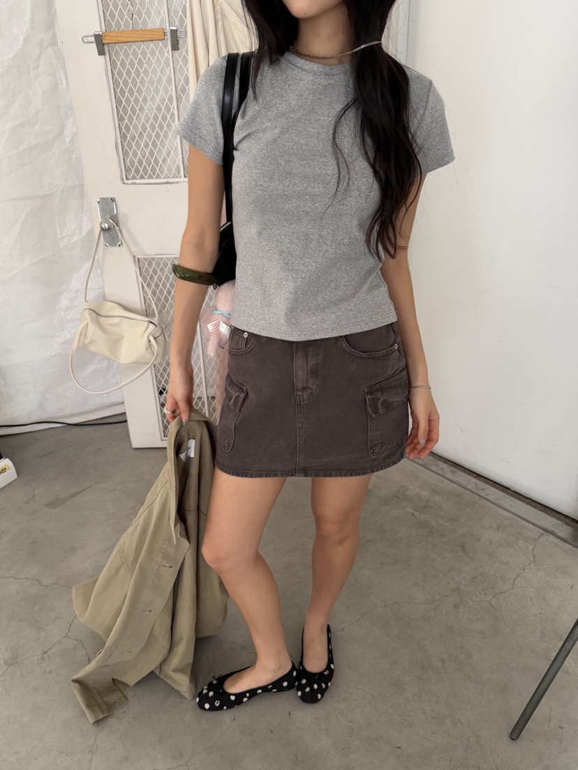 SUNDER MARKET東大門代購女裝新品推薦職業時尚熱賣26春夏T恤SUNDER MARKETT恤圖色2