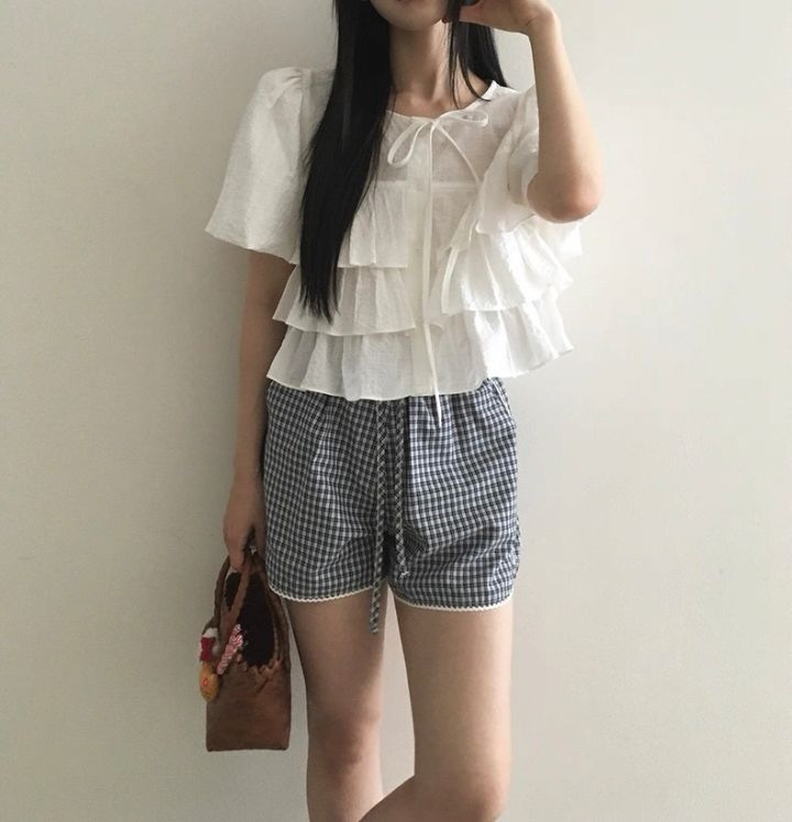 STAY HERE韓國代購女裝新款推薦職業時尚熱賣襯衫蕾絲衫STAY HERE襯衫/蕾絲衫