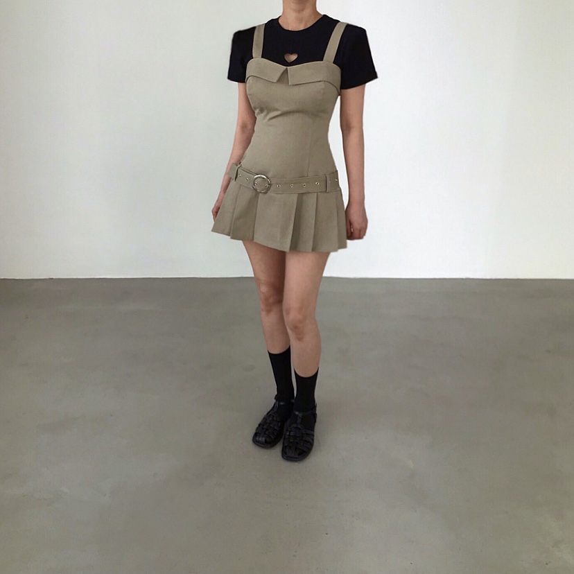 2TWO MOON東大門直郵女裝新款職業休閑熱賣連衣裙含腰帶2TWO MOON連衣裙