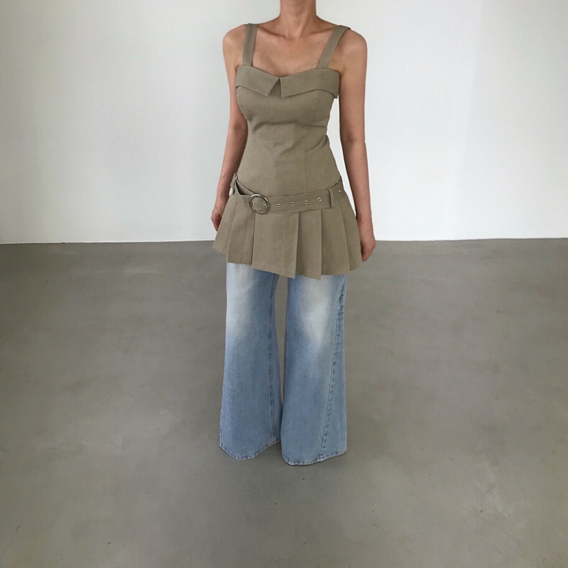 2TWO MOON東大門直郵女裝新款職業休閑熱賣連衣裙含腰帶2TWO MOON連衣裙