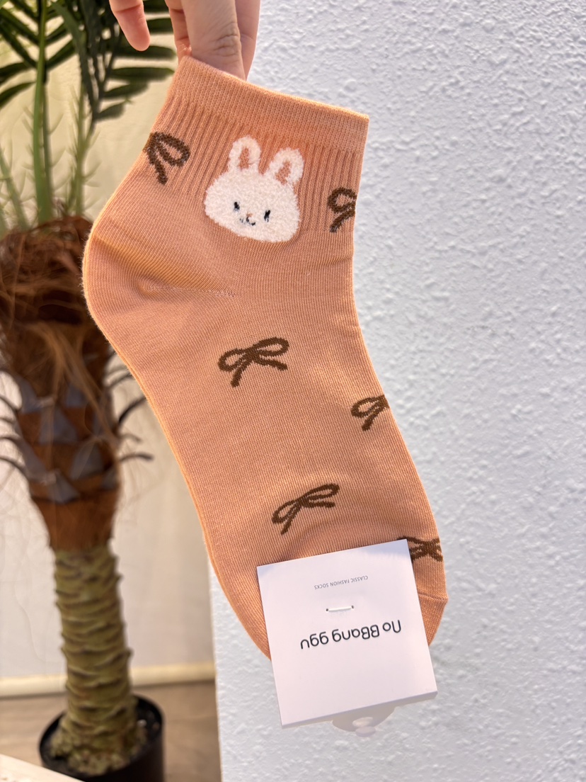 CACTUS-Q韓國代購女裝新款26春夏熱賣休閑職業推薦時尚襪子CACTUS十雙起/可混搭襪子圖色3