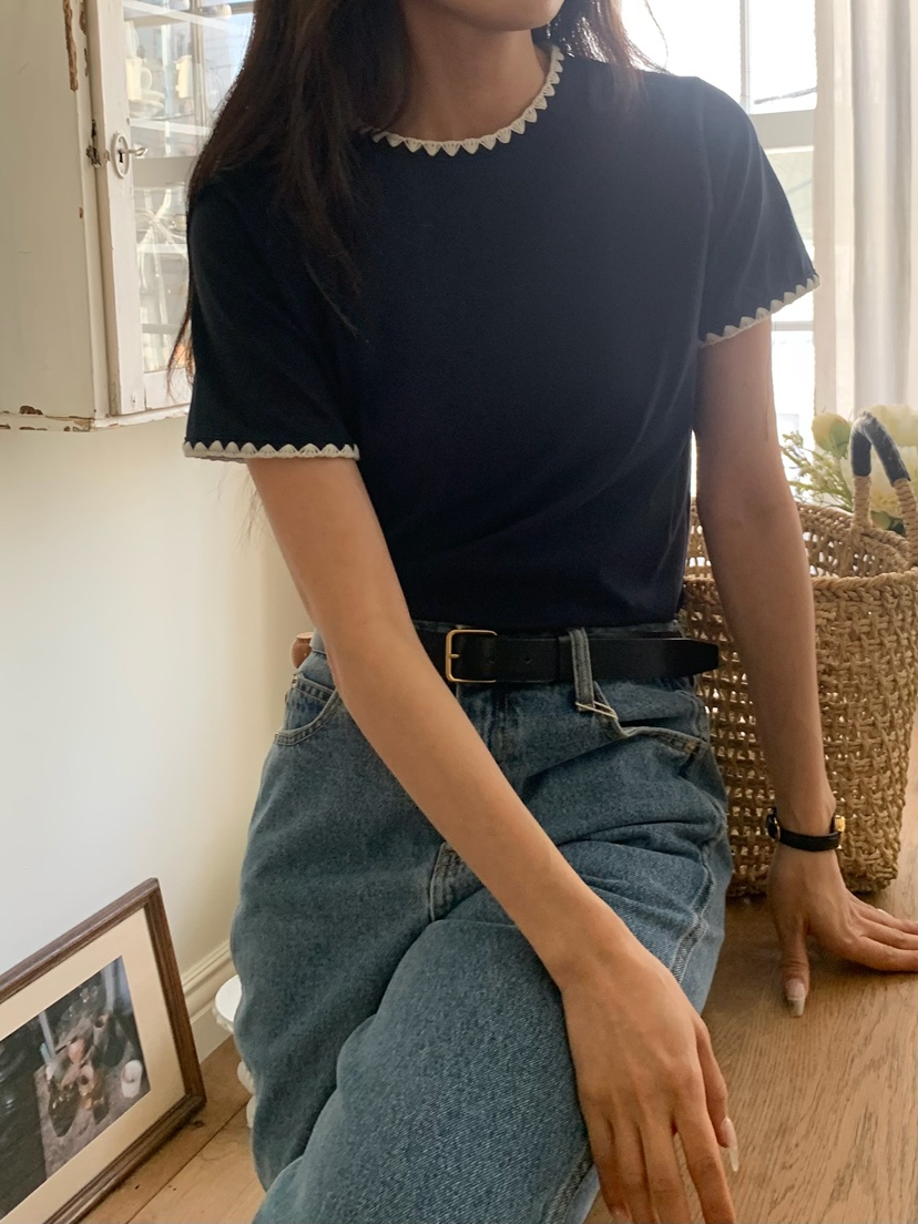 BLEECKER東大門代購女士新品推薦26春夏熱賣時尚真品T恤刺繡BLEECKERT恤