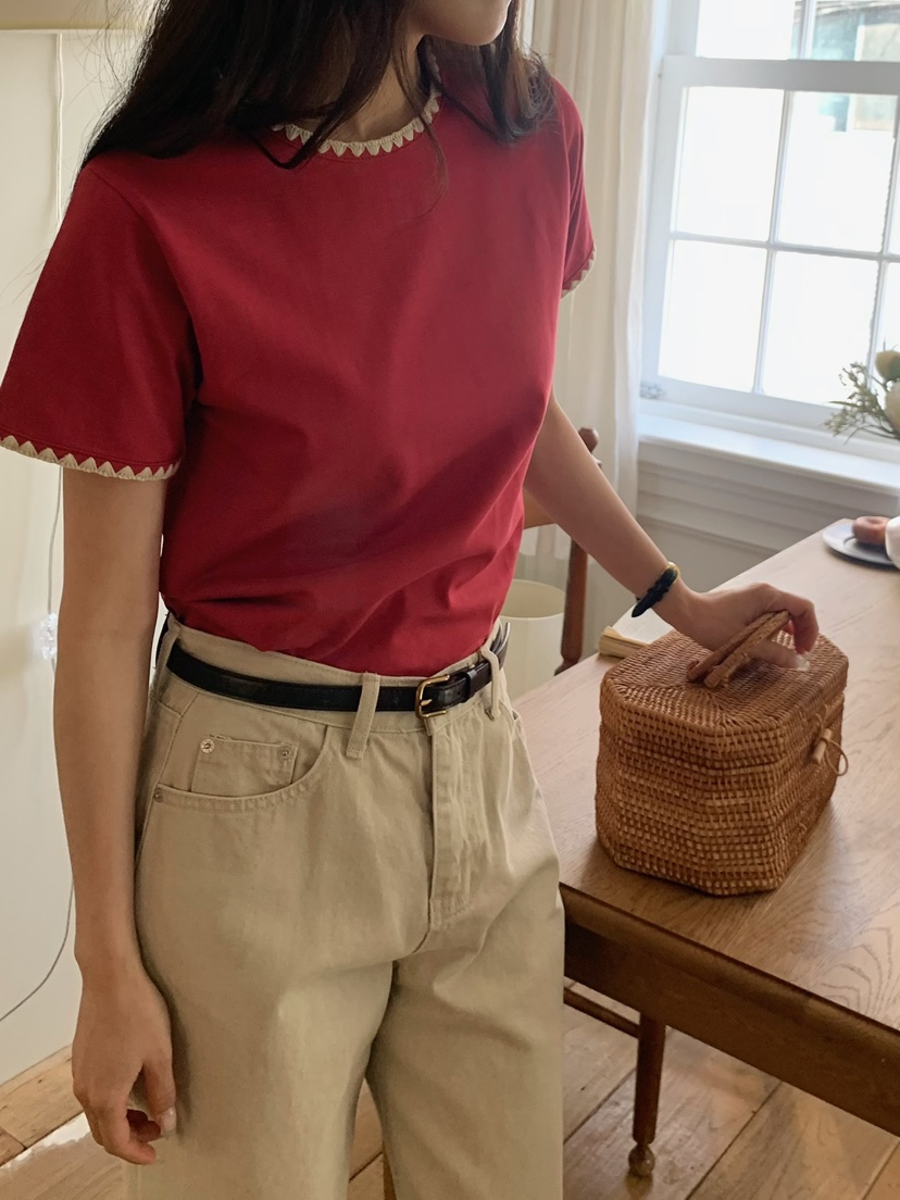 BLEECKER東大門代購女士新品推薦26春夏熱賣時尚真品T恤刺繡BLEECKERT恤