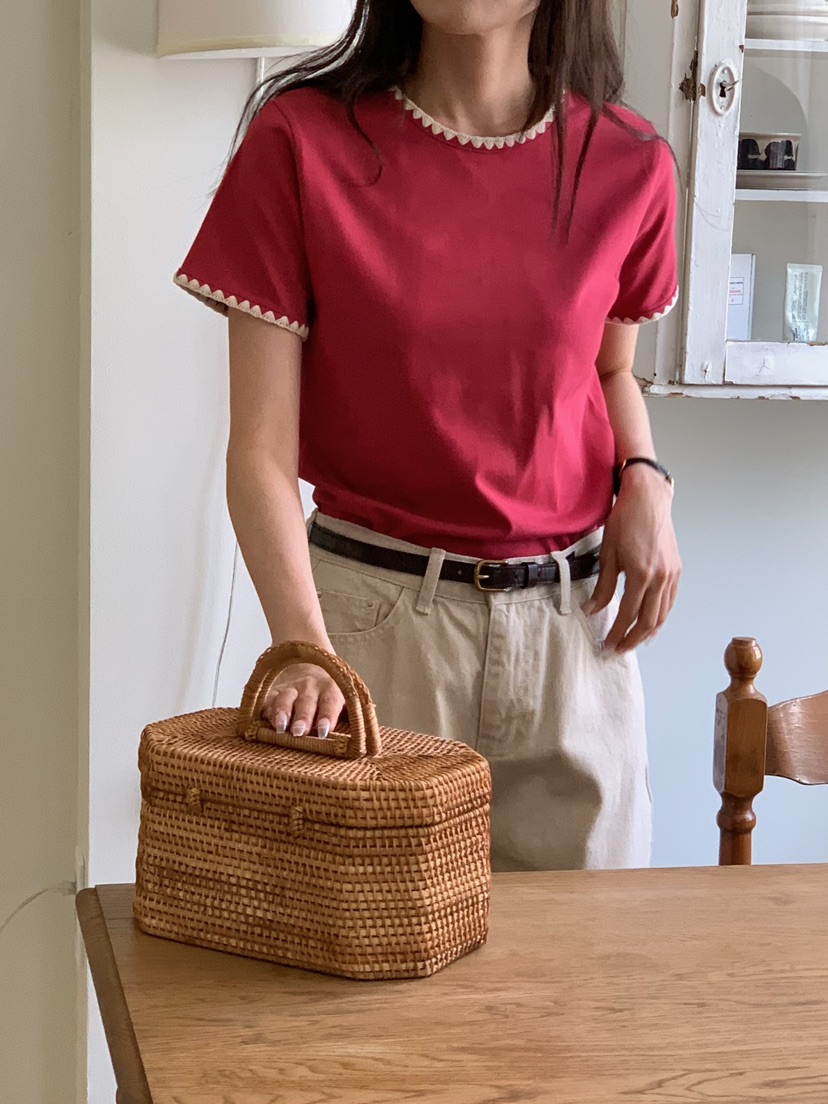 BLEECKER東大門代購女士新品推薦26春夏熱賣時尚真品T恤刺繡BLEECKERT恤