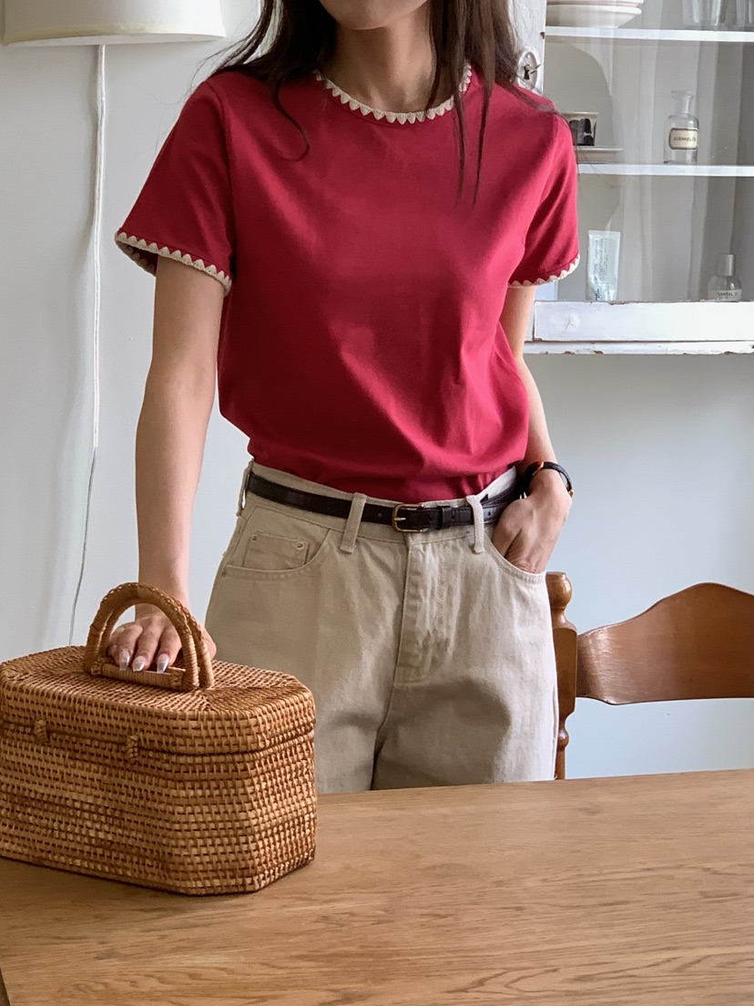 BLEECKER東大門代購女士新品推薦26春夏熱賣時尚真品T恤刺繡BLEECKERT恤