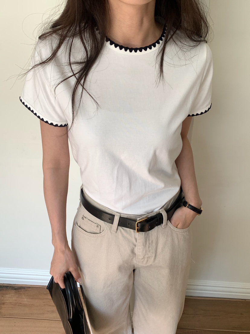 BLEECKER東大門代購女士新品推薦26春夏熱賣時尚真品T恤刺繡BLEECKERT恤