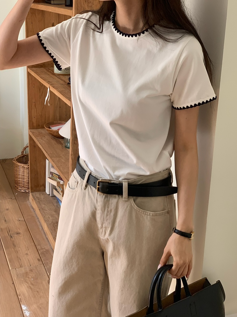 BLEECKER東大門代購女士新品推薦26春夏熱賣時尚真品T恤刺繡BLEECKERT恤