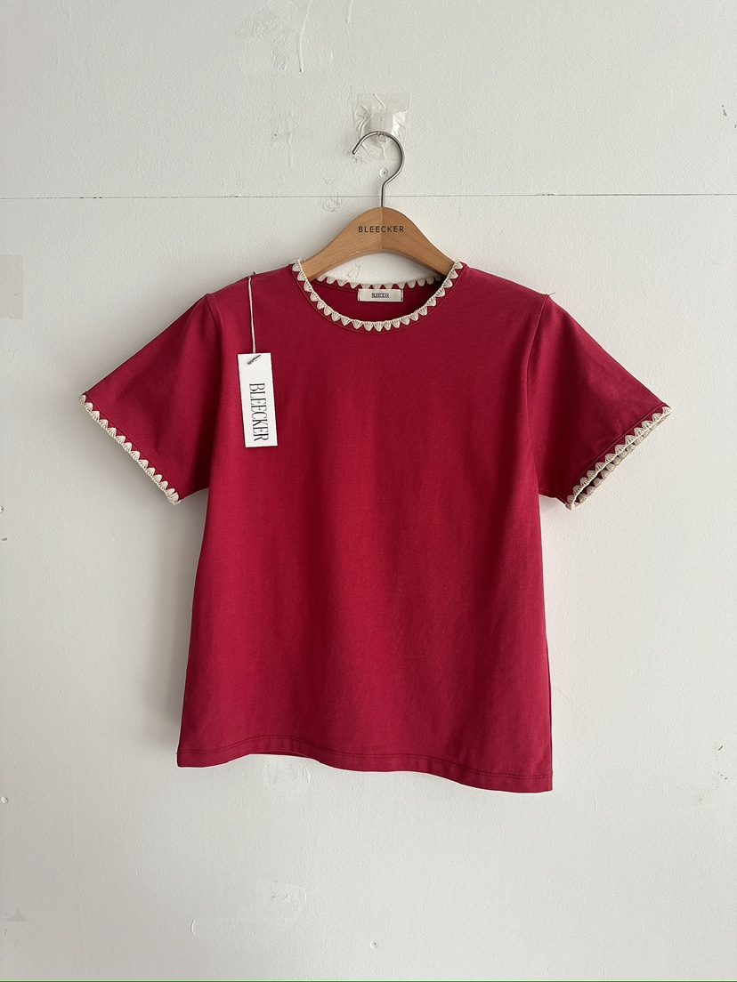 BLEECKER東大門代購女士新品推薦26春夏熱賣時尚真品T恤刺繡BLEECKERT恤圖色2