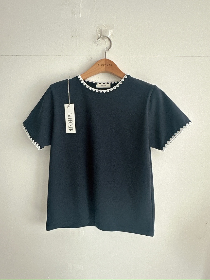 BLEECKER東大門代購女士新品推薦26春夏熱賣時尚真品T恤刺繡BLEECKERT恤圖色3