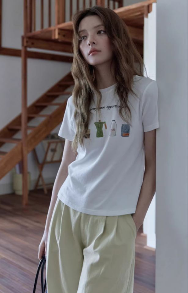 STAY HERE東大門直郵女裝新款休閑人氣推薦真品職業時尚T恤STAY HERET恤