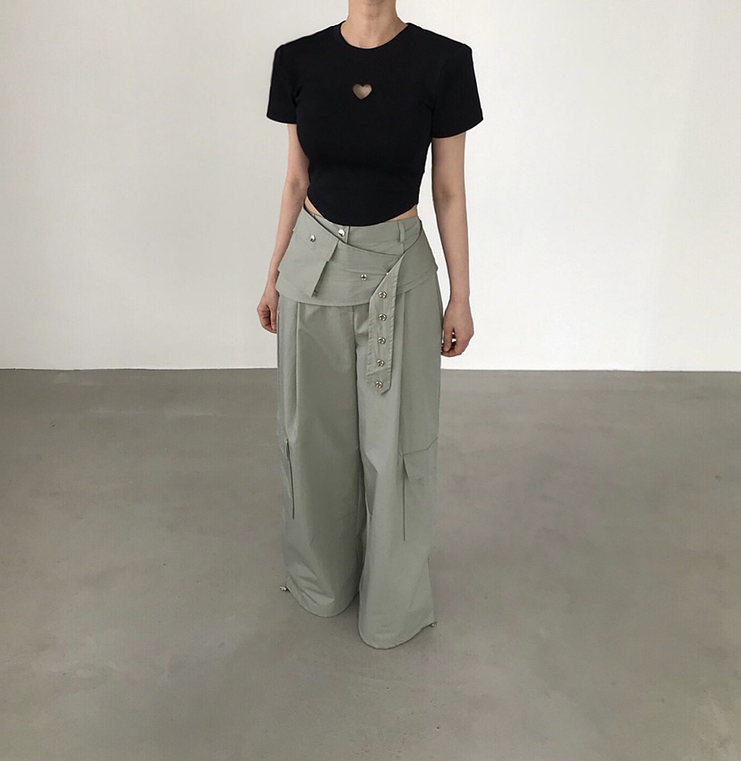 2TWO MOON東大門代購女士新品人氣真品時尚推薦休閑褲口袋2TWO MOON休閑褲