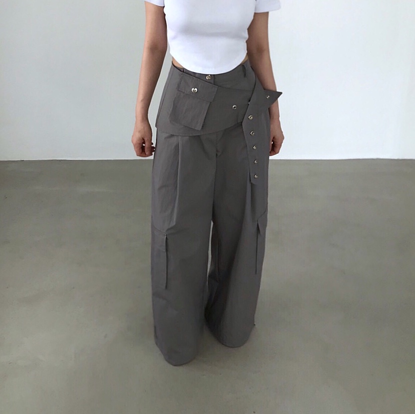 2TWO MOON東大門代購女士新品人氣真品時尚推薦休閑褲口袋2TWO MOON休閑褲圖色2