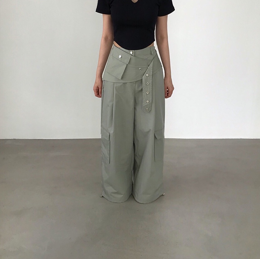 2TWO MOON東大門代購女士新品人氣真品時尚推薦休閑褲口袋2TWO MOON休閑褲圖色3