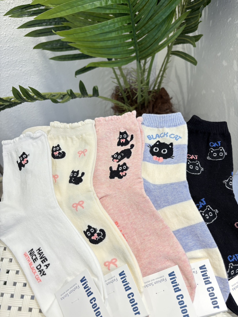 CACTUS-Q韓國直郵女裝新款熱賣推薦真品職業人氣休閑襪子CACTUS十雙起/可混搭襪子