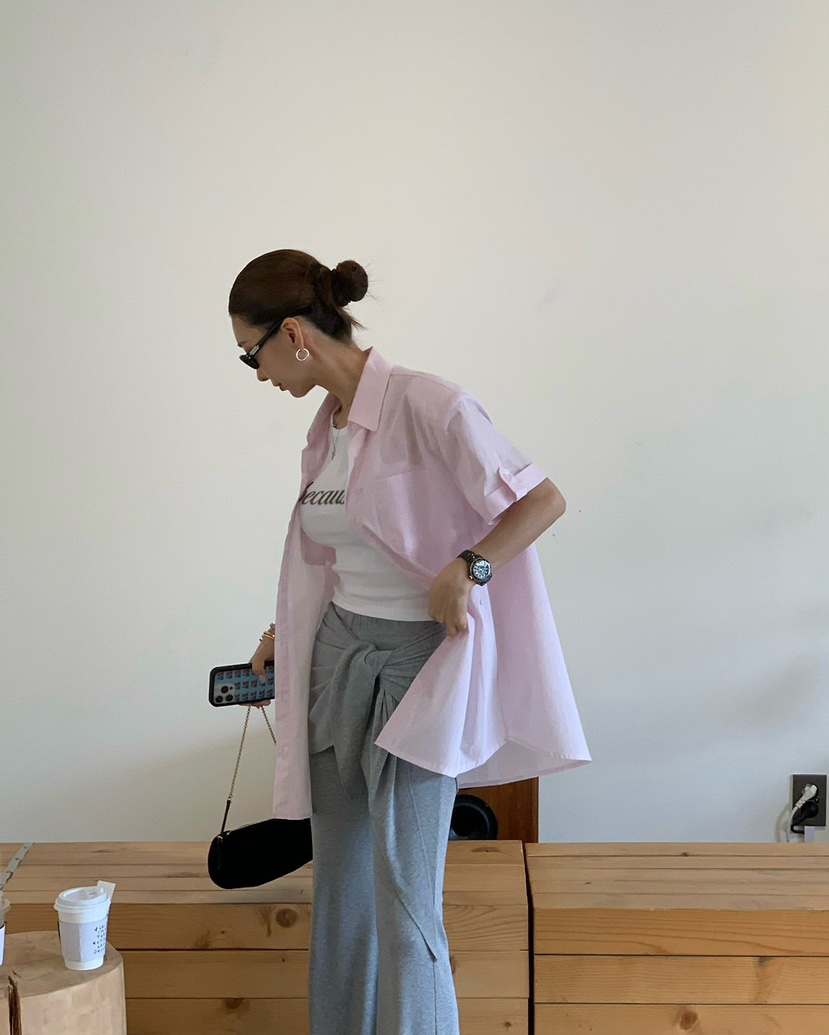 REVE CITE-L韓國直郵女士新品人氣休閑26春夏襯衫蕾絲衫REVE CITE-L襯衫/蕾絲衫