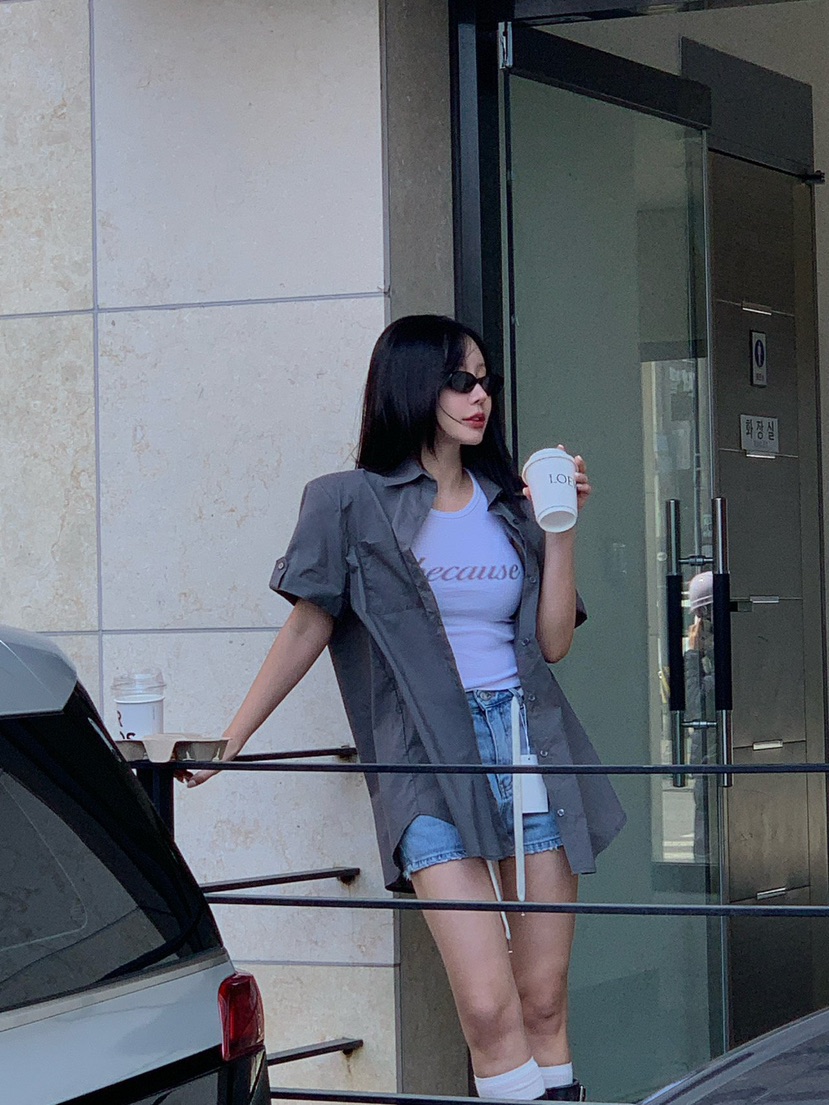 REVE CITE-L韓國直郵女士新品人氣休閑26春夏襯衫蕾絲衫REVE CITE-L襯衫/蕾絲衫