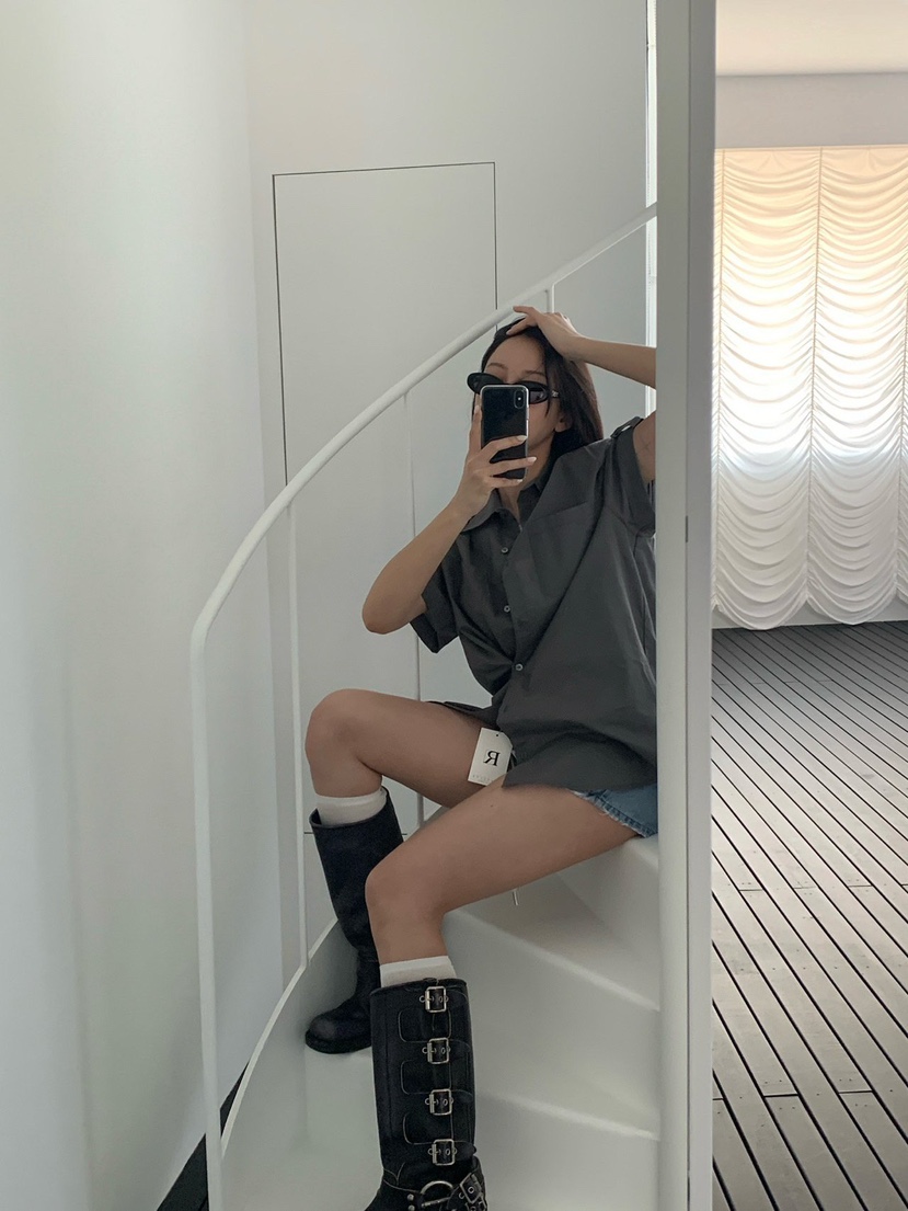 REVE CITE-L韓國直郵女士新品人氣休閑26春夏襯衫蕾絲衫REVE CITE-L襯衫/蕾絲衫