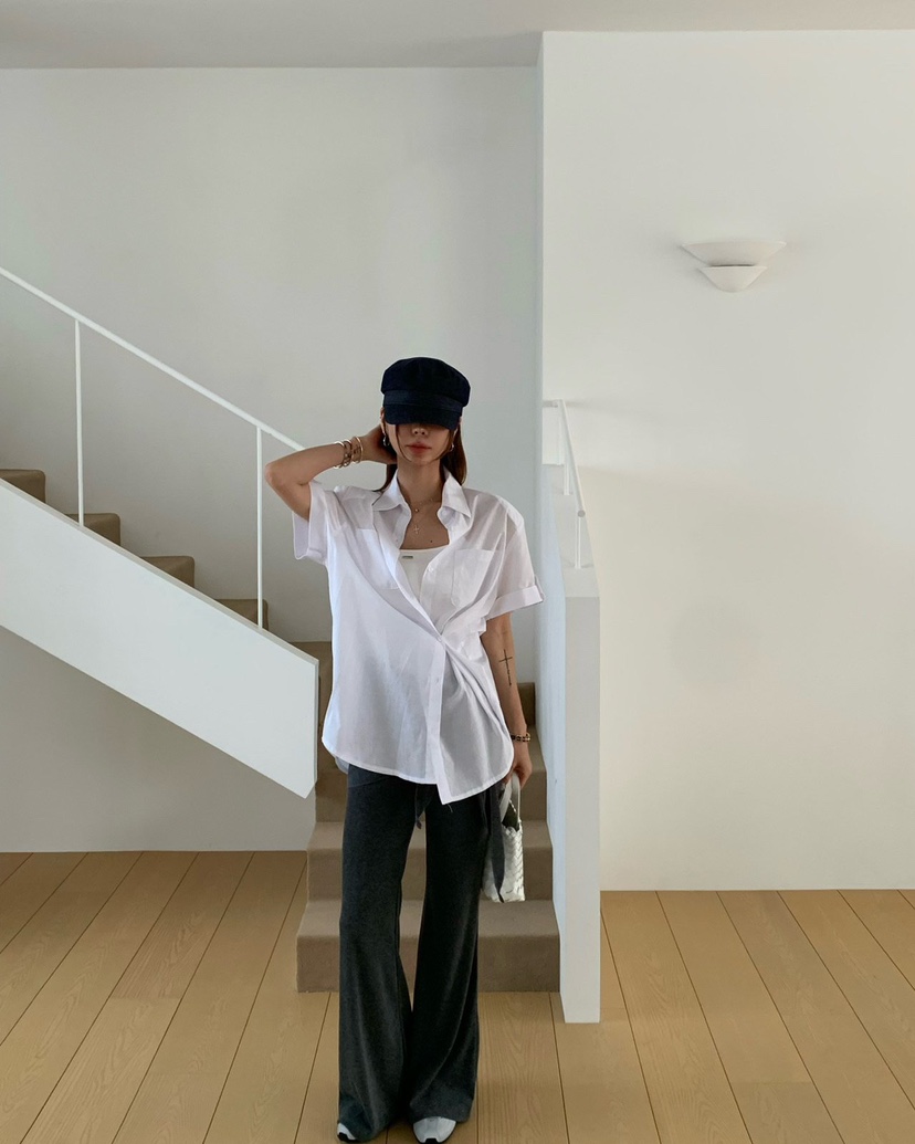 REVE CITE-L韓國直郵女士新品人氣休閑26春夏襯衫蕾絲衫REVE CITE-L襯衫/蕾絲衫