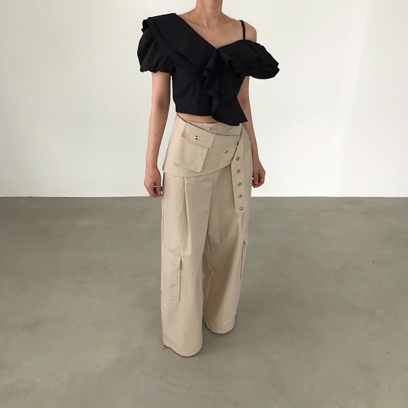 2TWO MOON東大門直郵女裝新品職業熱賣襯衫蕾絲衫不對稱2TWO MOON襯衫/蕾絲衫