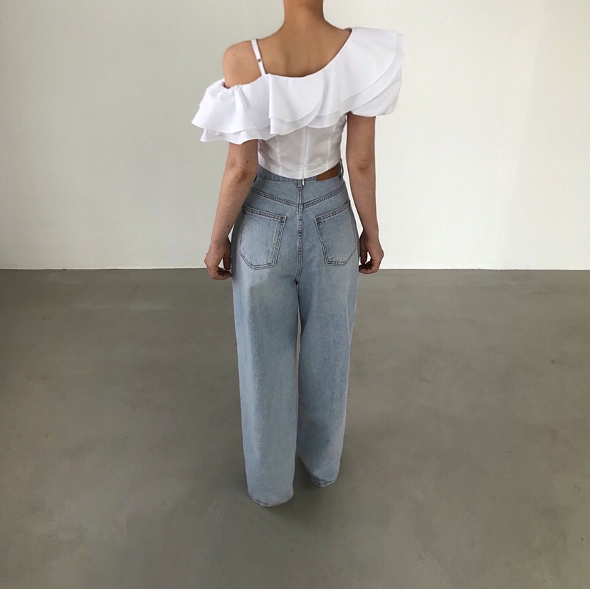 2TWO MOON東大門直郵女裝新品職業熱賣襯衫蕾絲衫不對稱2TWO MOON襯衫/蕾絲衫