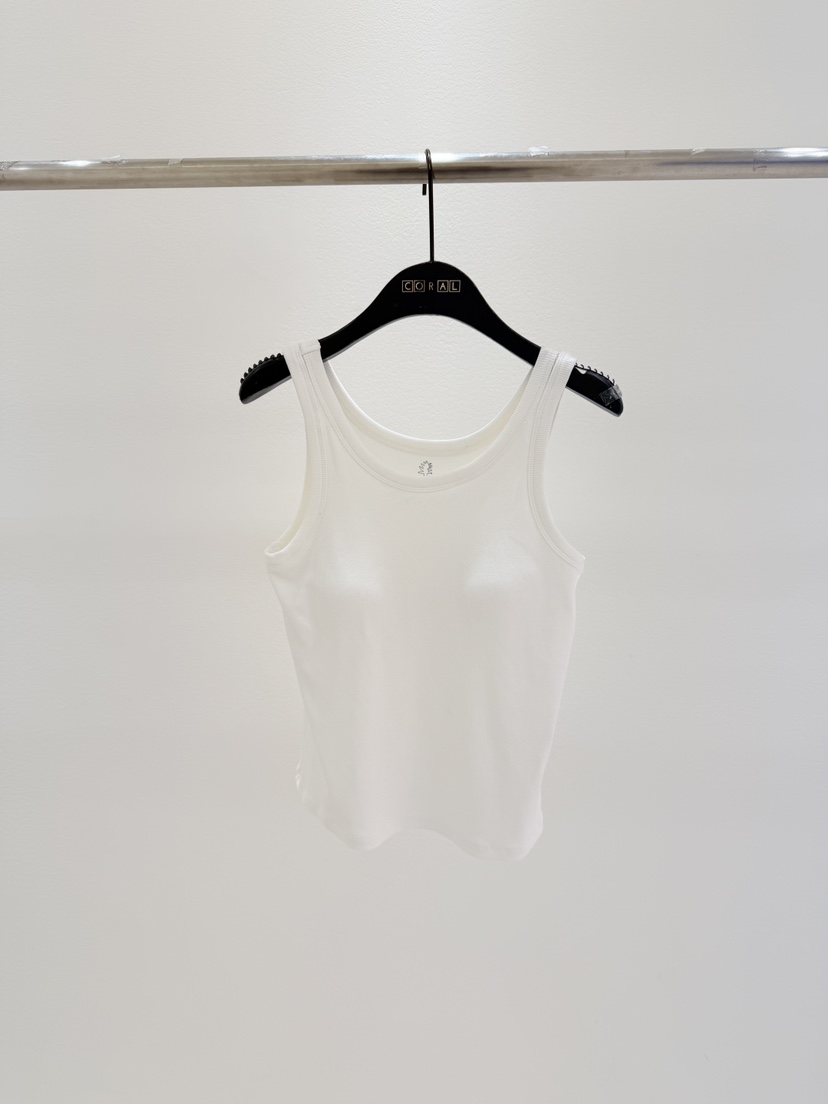 CORAL韓國代購女士新品26春夏時尚推薦職業人氣吊帶背心羅紋CORAL吊帶/背心圖色2