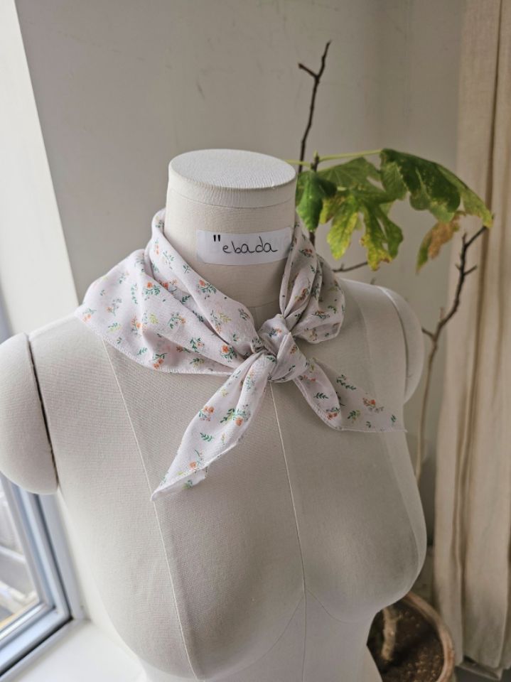 EBADA韓國代購女士新品熱賣休閑人氣真品圍巾披肩棉質絎縫EBADA圍巾/披肩圖色1