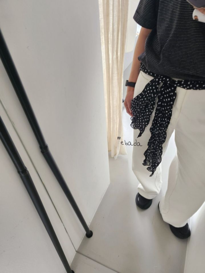 EBADA東大門直郵女士新品推薦真品26春夏圍巾披肩雪紡褶裥EBADA圍巾/披肩