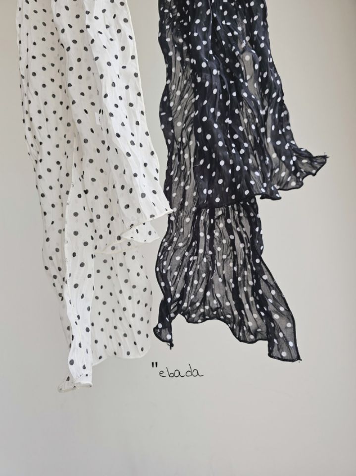 EBADA東大門直郵女士新品推薦真品26春夏圍巾披肩雪紡褶裥EBADA圍巾/披肩