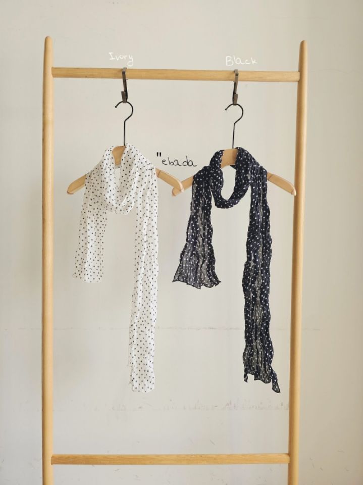 EBADA東大門直郵女士新品推薦真品26春夏圍巾披肩雪紡褶裥EBADA圍巾/披肩