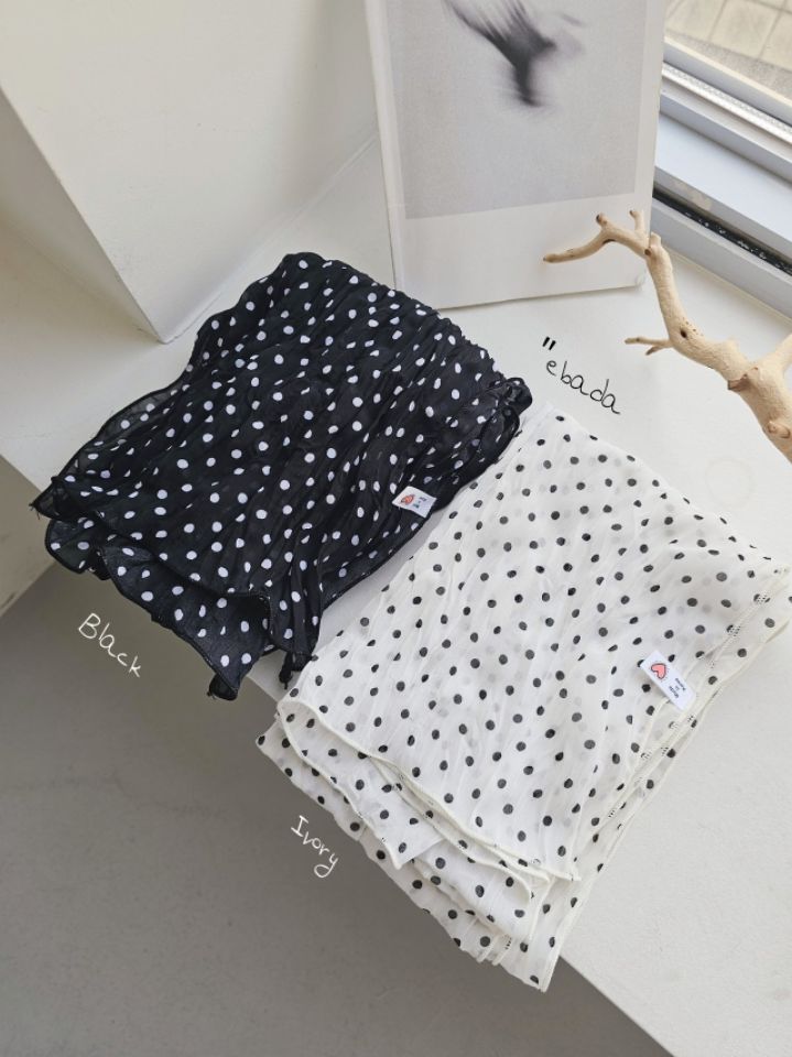 EBADA東大門直郵女士新品推薦真品26春夏圍巾披肩雪紡褶裥EBADA圍巾/披肩