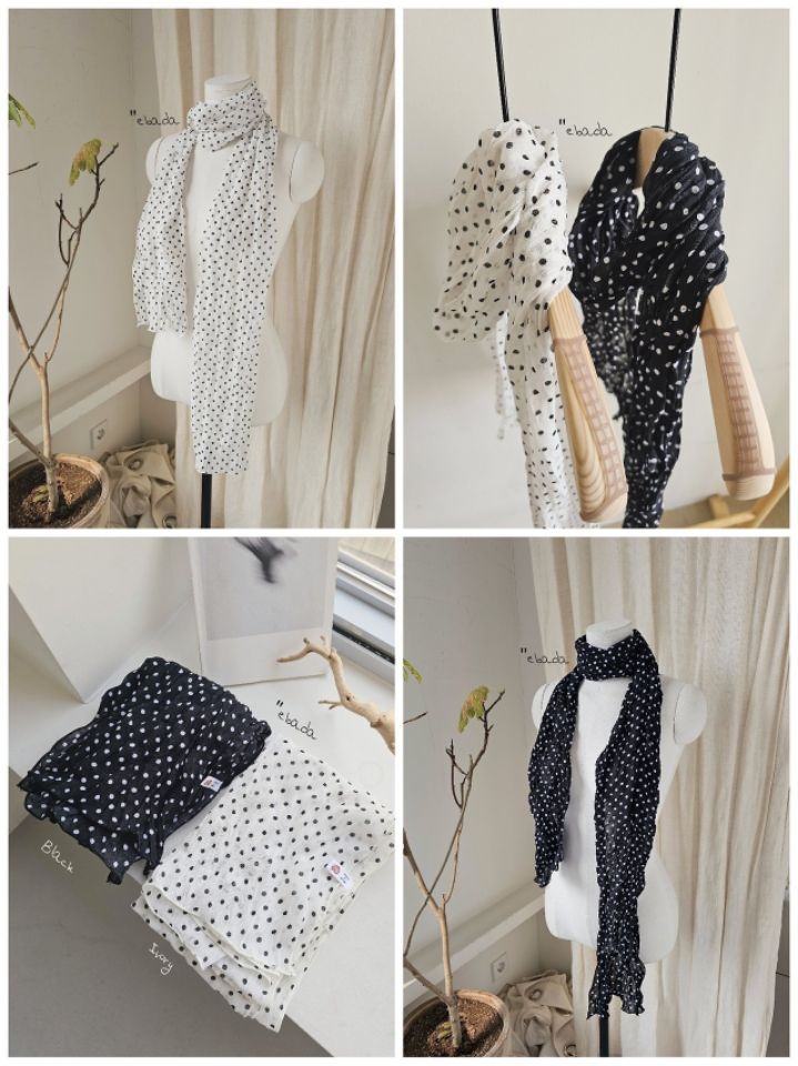 EBADA東大門直郵女士新品推薦真品26春夏圍巾披肩雪紡褶裥EBADA圍巾/披肩