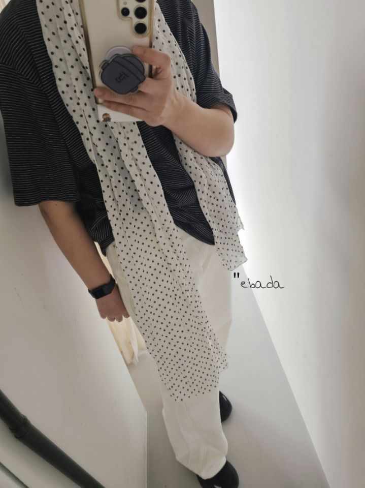 EBADA東大門直郵女士新品推薦真品26春夏圍巾披肩雪紡褶裥EBADA圍巾/披肩