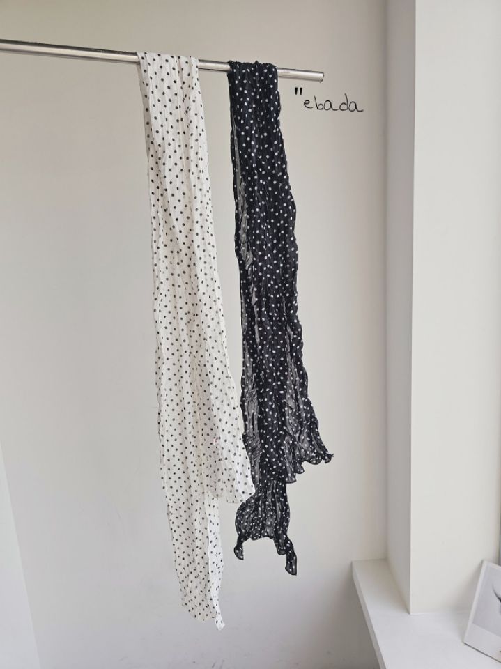 EBADA東大門直郵女士新品推薦真品26春夏圍巾披肩雪紡褶裥EBADA圍巾/披肩