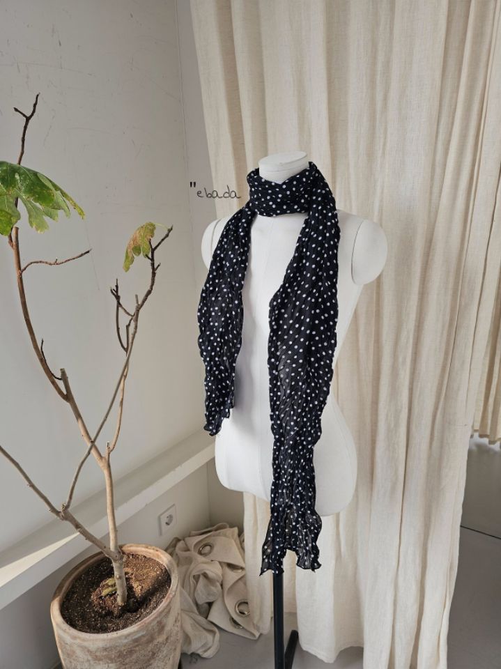 EBADA東大門直郵女士新品推薦真品26春夏圍巾披肩雪紡褶裥EBADA圍巾/披肩圖色1