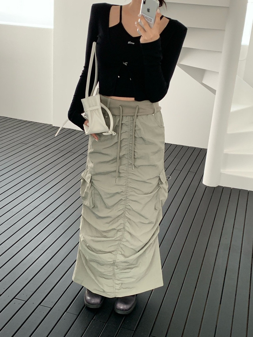 REVE CITE-L東大門直郵女士新品人氣時尚職業長裙防風衣REVE CITE-L長裙圖色1