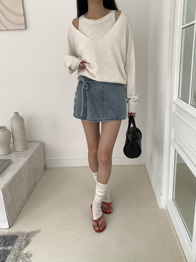 MUSE-P韓國直郵女士新款26春夏時尚休閑推薦人氣職業裙褲MUSE-P裙褲