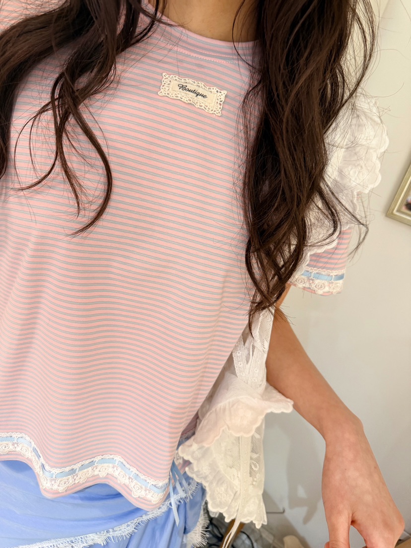 BOUTIQUE-L東大門代購女裝新品26春夏時尚熱賣職業推薦T恤BOUTIQUE-LT恤