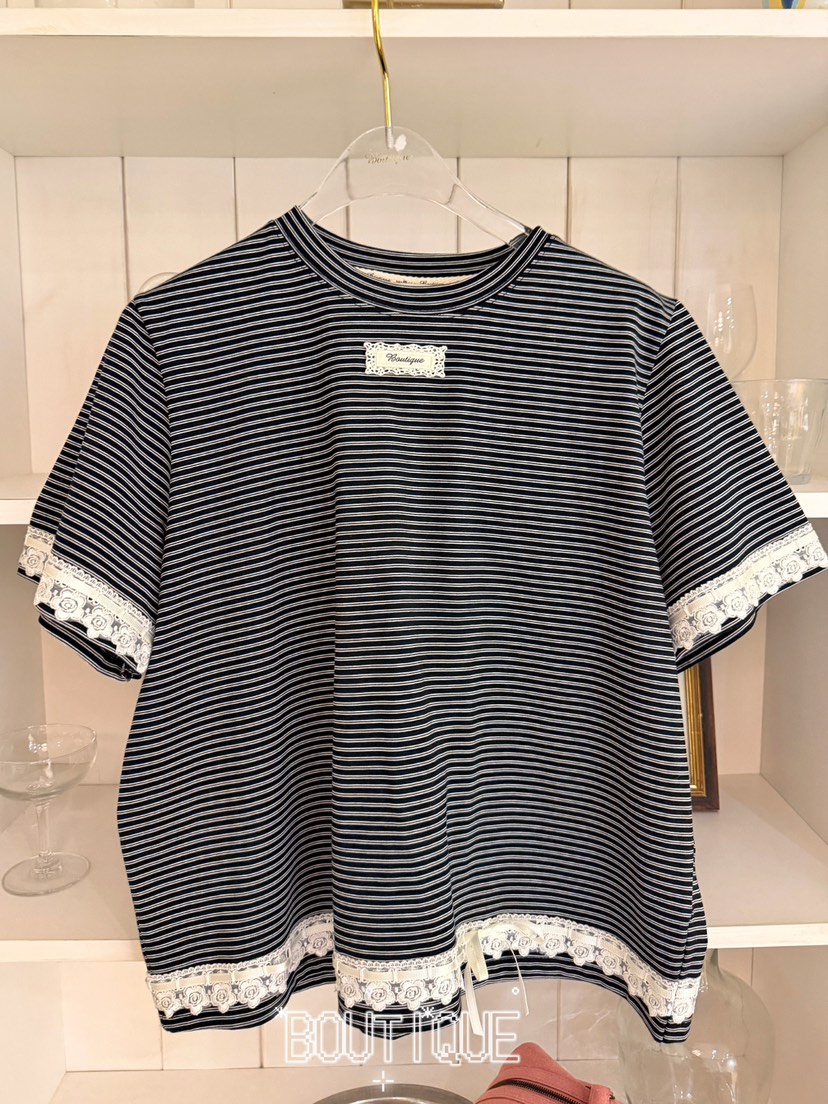 BOUTIQUE-L東大門代購女裝新品26春夏時尚熱賣職業推薦T恤BOUTIQUE-LT恤圖色2