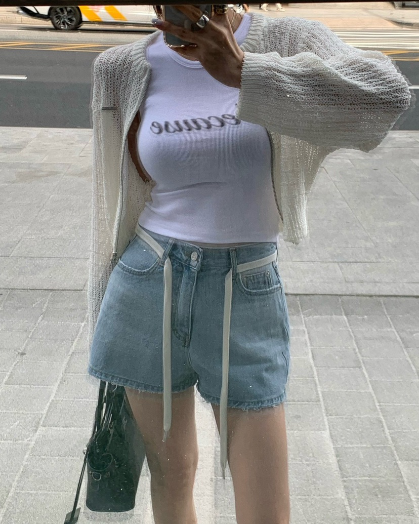 REVE CITE-L東大門實拍女士新品熱賣針織衫華夫格拉鏈開衫REVE CITE-L針織衫