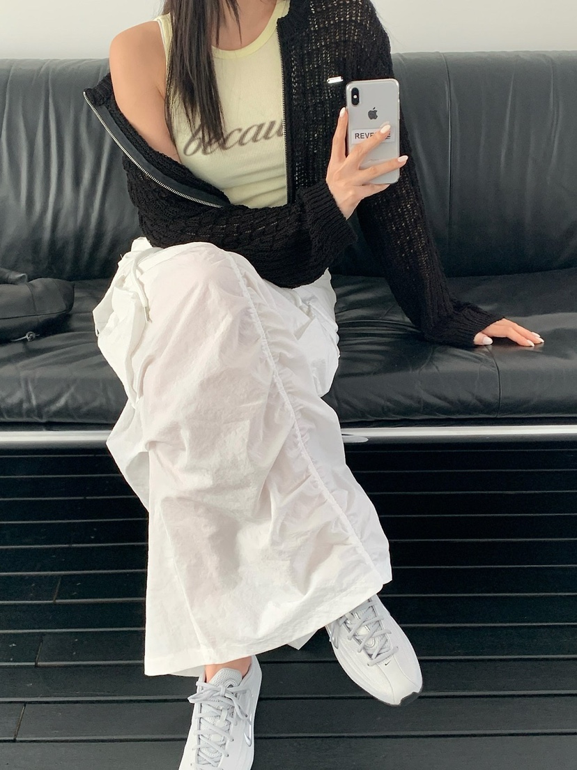 REVE CITE-L東大門實拍女士新品熱賣針織衫華夫格拉鏈開衫REVE CITE-L針織衫