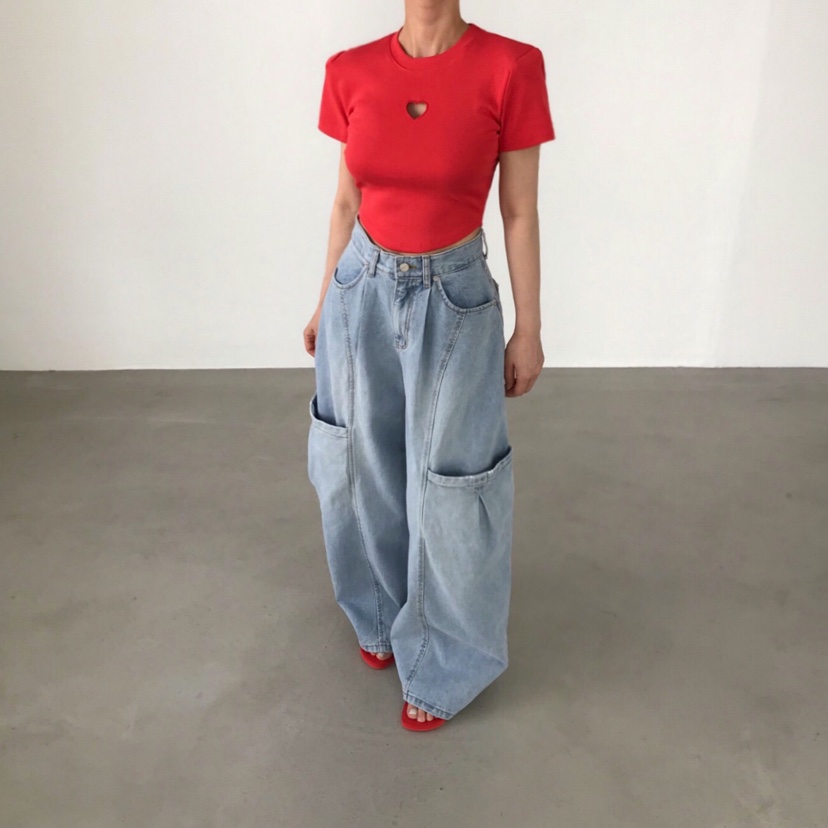 2TWO MOON東大門代購女裝新款26春夏時尚職業真品T恤刺繡2TWO MOONT恤