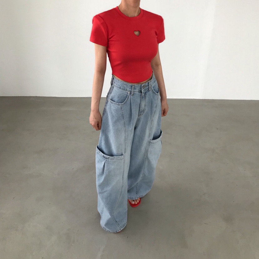 2TWO MOON東大門代購女裝新款26春夏時尚職業真品T恤刺繡2TWO MOONT恤