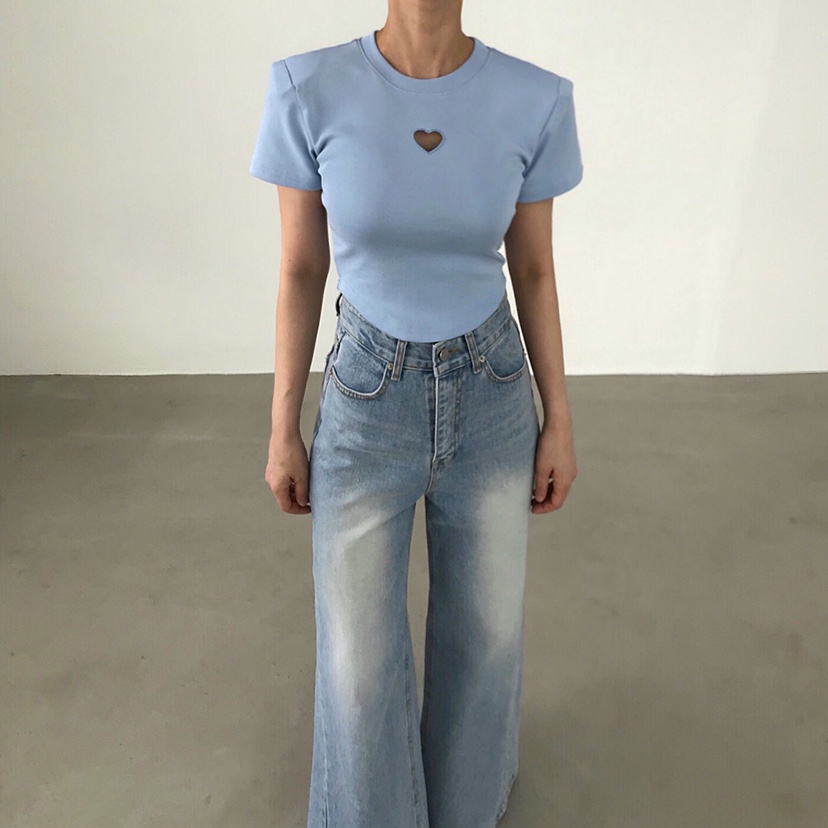 2TWO MOON東大門代購女裝新款26春夏時尚職業真品T恤刺繡2TWO MOONT恤