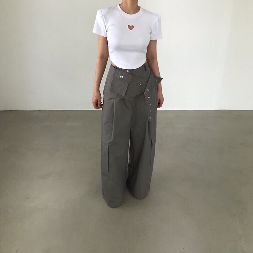 2TWO MOON東大門代購女裝新款26春夏時尚職業真品T恤刺繡2TWO MOONT恤