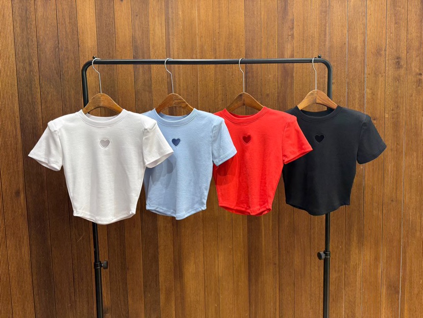 2TWO MOON東大門代購女裝新款26春夏時尚職業真品T恤刺繡2TWO MOONT恤