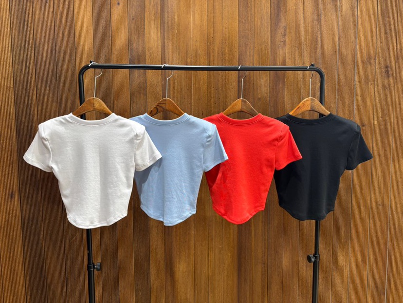 2TWO MOON東大門代購女裝新款26春夏時尚職業真品T恤刺繡2TWO MOONT恤