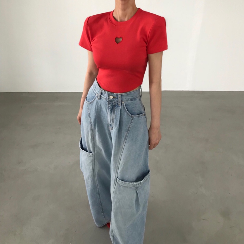 2TWO MOON東大門代購女裝新款26春夏時尚職業真品T恤刺繡2TWO MOONT恤圖色2